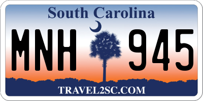 SC license plate MNH945