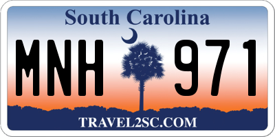 SC license plate MNH971