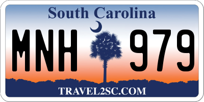 SC license plate MNH979
