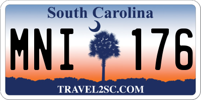 SC license plate MNI176