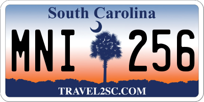 SC license plate MNI256