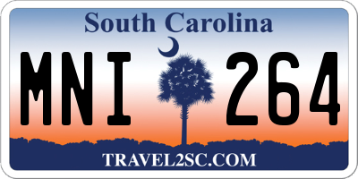 SC license plate MNI264
