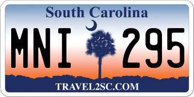 SC license plate MNI295