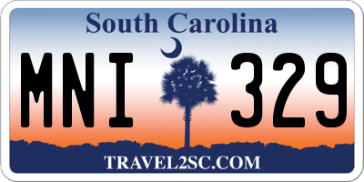 SC license plate MNI329