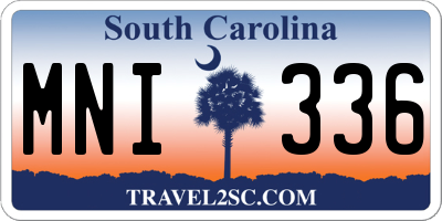 SC license plate MNI336