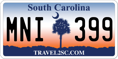 SC license plate MNI399
