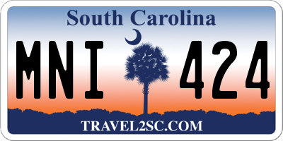 SC license plate MNI424