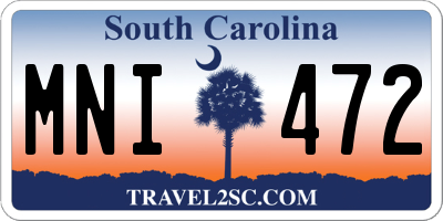 SC license plate MNI472