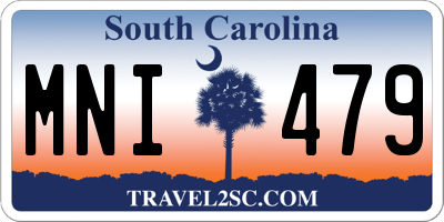 SC license plate MNI479