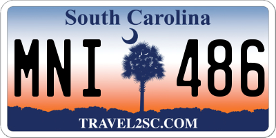 SC license plate MNI486
