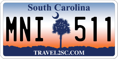 SC license plate MNI511
