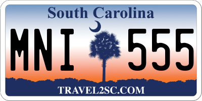 SC license plate MNI555