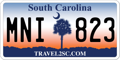 SC license plate MNI823