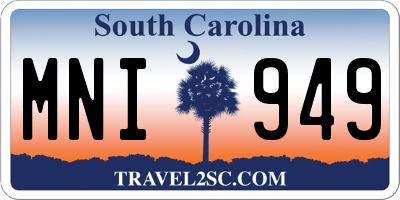 SC license plate MNI949