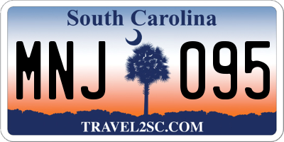 SC license plate MNJ095