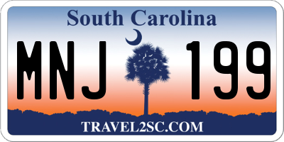 SC license plate MNJ199