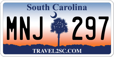 SC license plate MNJ297