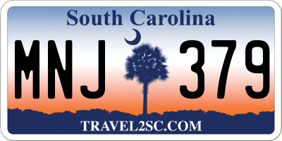 SC license plate MNJ379