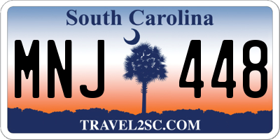 SC license plate MNJ448