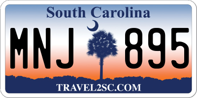 SC license plate MNJ895