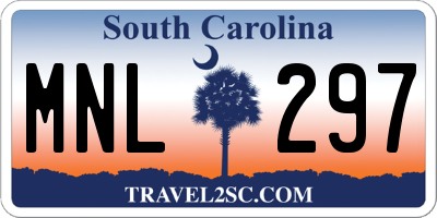 SC license plate MNL297