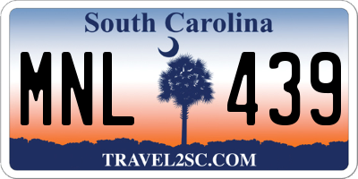 SC license plate MNL439