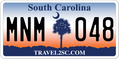 SC license plate MNM048