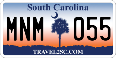 SC license plate MNM055