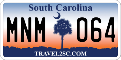 SC license plate MNM064