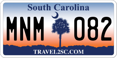 SC license plate MNM082