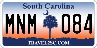 SC license plate MNM084