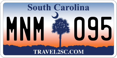 SC license plate MNM095