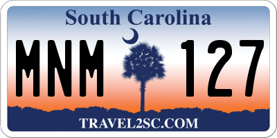 SC license plate MNM127