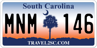 SC license plate MNM146