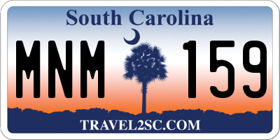 SC license plate MNM159