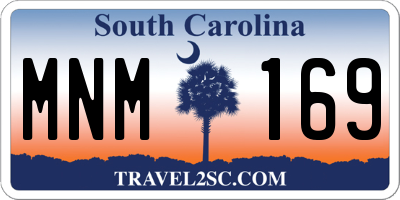 SC license plate MNM169
