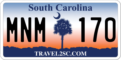 SC license plate MNM170