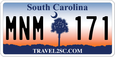 SC license plate MNM171