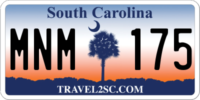 SC license plate MNM175
