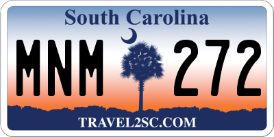 SC license plate MNM272
