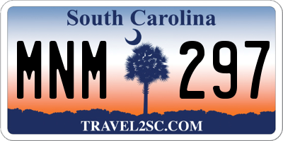 SC license plate MNM297