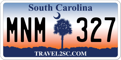 SC license plate MNM327