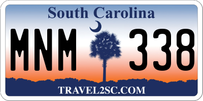 SC license plate MNM338