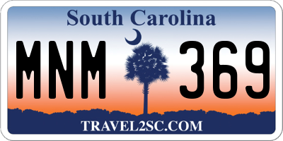 SC license plate MNM369