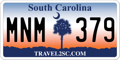 SC license plate MNM379