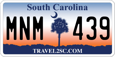 SC license plate MNM439