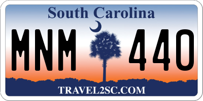 SC license plate MNM440