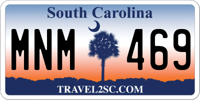SC license plate MNM469