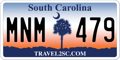 SC license plate MNM479