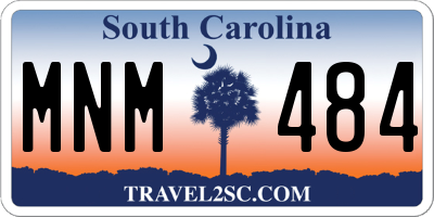 SC license plate MNM484